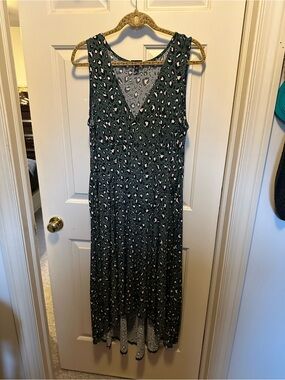 Torrid Dark Green Leopard Print Maxi Dress